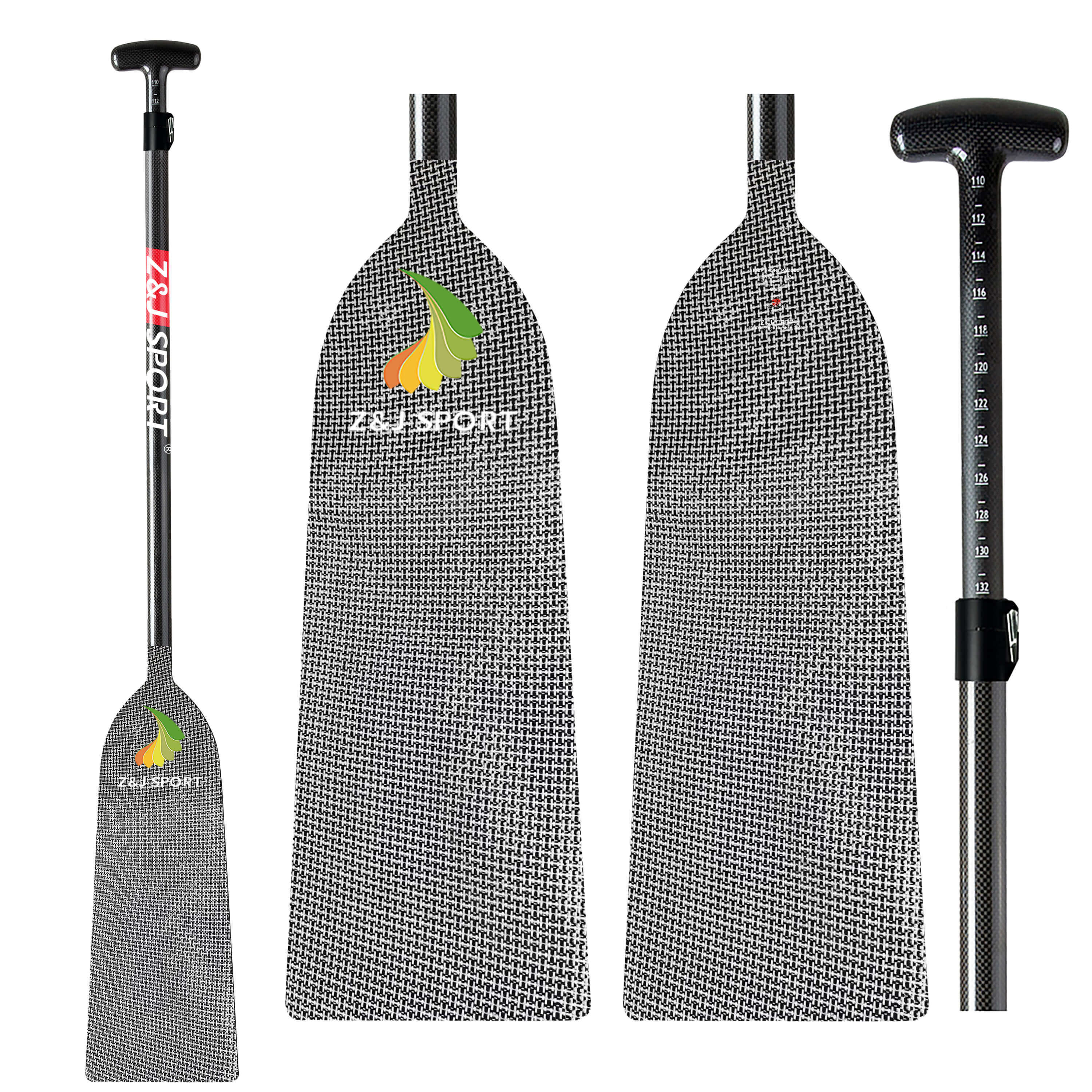 ZJ IDBF Approved Dragon Boat Paddle with Jacquard Carbon / Kevlar