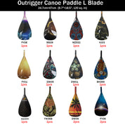 ZJ Factory Second Hybrid Carbon Outrigger Canoe Paddle  VAA & WAKA Paddle