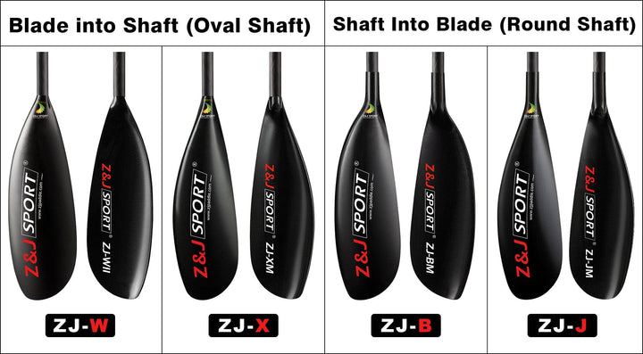 ZJ X Series Kayak Paddle With Oval Shaft