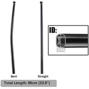 ZJ Durable Wooden/Carbon Shaft For Outrigger Canoe Paddle