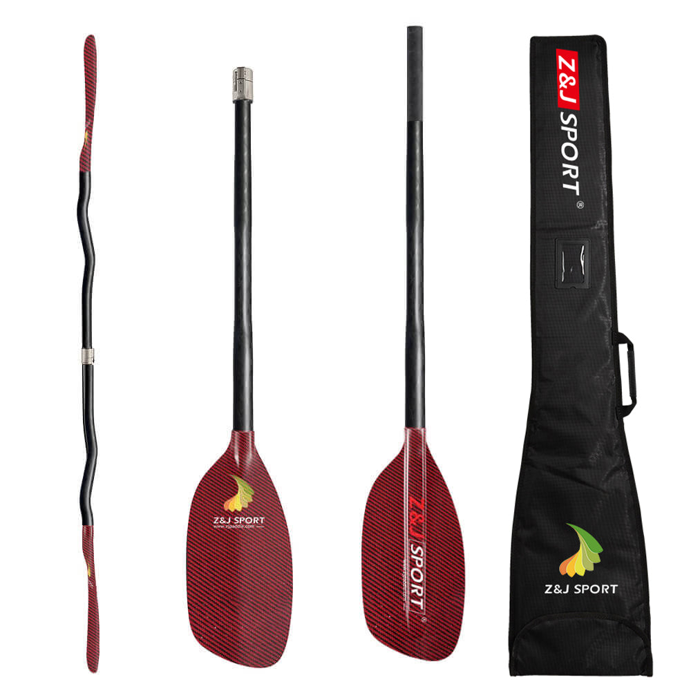 ZJ Full Carbon / Kevlar Whitewater Paddle with Cranked Shaft(Classic model)