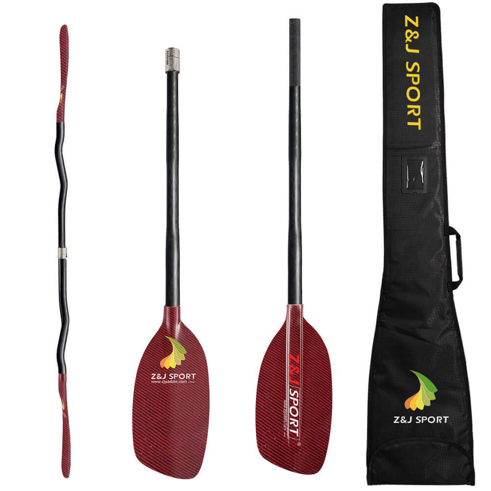 ZJ Full Carbon / Kevlar Whitewater Paddle with Cranked Shaft(Classic model)
