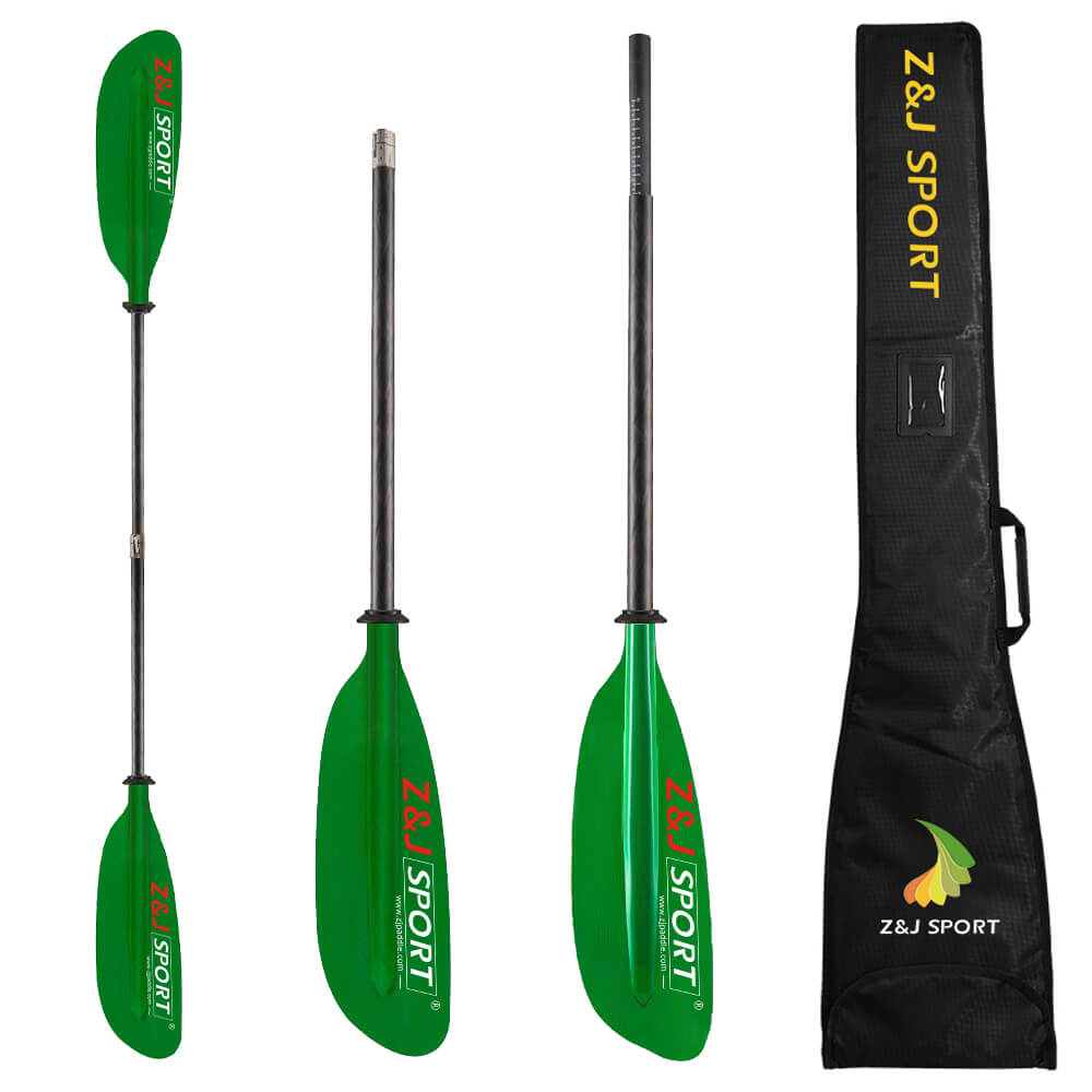 4-Piece Fiberglass Sea Kayak Paddle – Low-Angle Touring Blade (SKR-III).