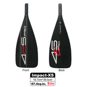 ZJ 425Pro Carbon Sup Paddel mit Waffenblatt und konischem Schaft aus High Modulus Carbon in Leichtbauweise