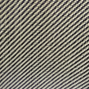 The ZJ SPORT New Black 3K Carbon Fiber Fabric Cloth (1m*5m, Free Shipping) showcases a woven pattern with alternating light and dark strips forming a diagonal checkered design. Its three-dimensional texture resembles a basket weave, enhanced by shadow play for added depth.