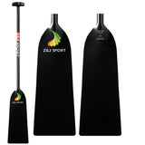 ZJ IDBF Approved Carbon Dragon Boat Paddle with Plain Blade Oval Shaft, Adjustable or Fixed (OPDP)