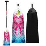 ZJ PINK Carbon Dragon Boat Paddle – IDBF Approved, Adjustable or Fixed Length