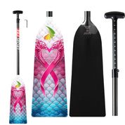 ZJ PINK Carbon Dragon Boat Paddle – IDBF Approved, Adjustable or Fixed Length