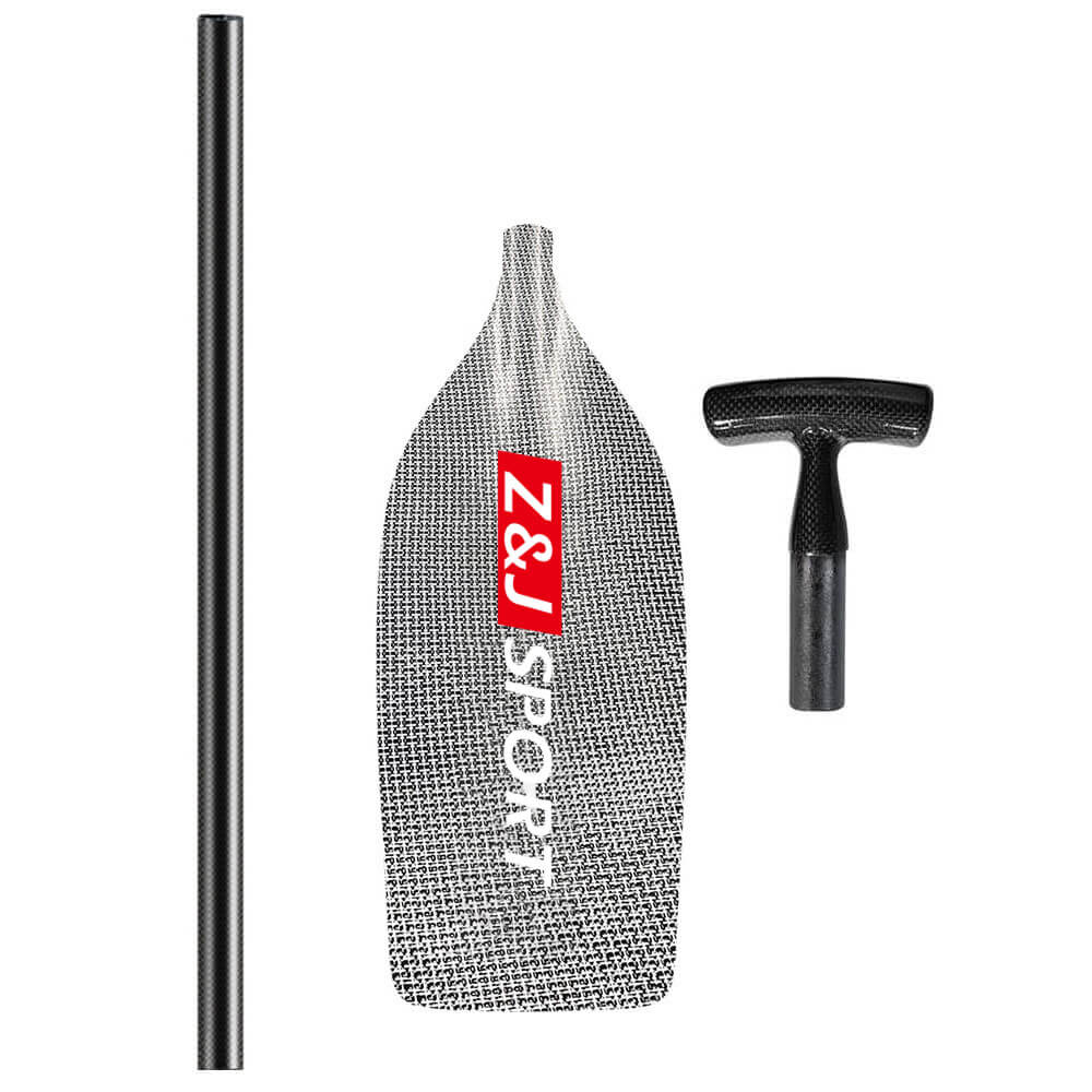 ZJ Canoe Whitewater Rafting Paddle With Carbon / Kevlar / Innegra Blade (unassembled)