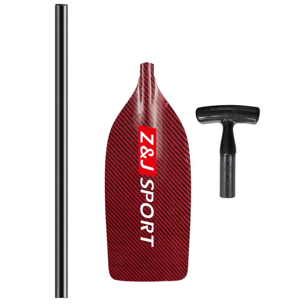 ZJ Canoe Whitewater Rafting Paddle With Carbon / Kevlar / Innegra Blade (unassembled)