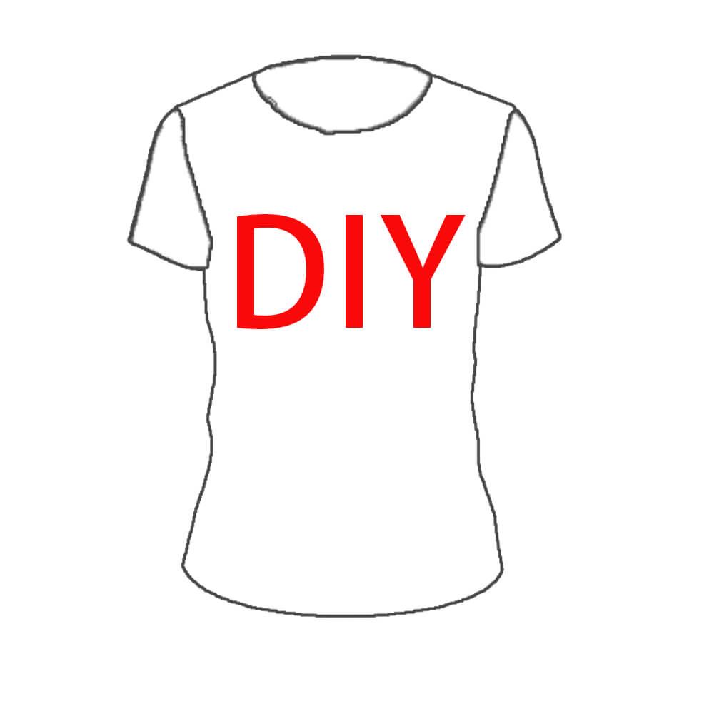 The ZJ Dragon Boat T-Shirt features a white design with the word DIY in bold red letters, ideal for custom-made team apparel or unique designs.