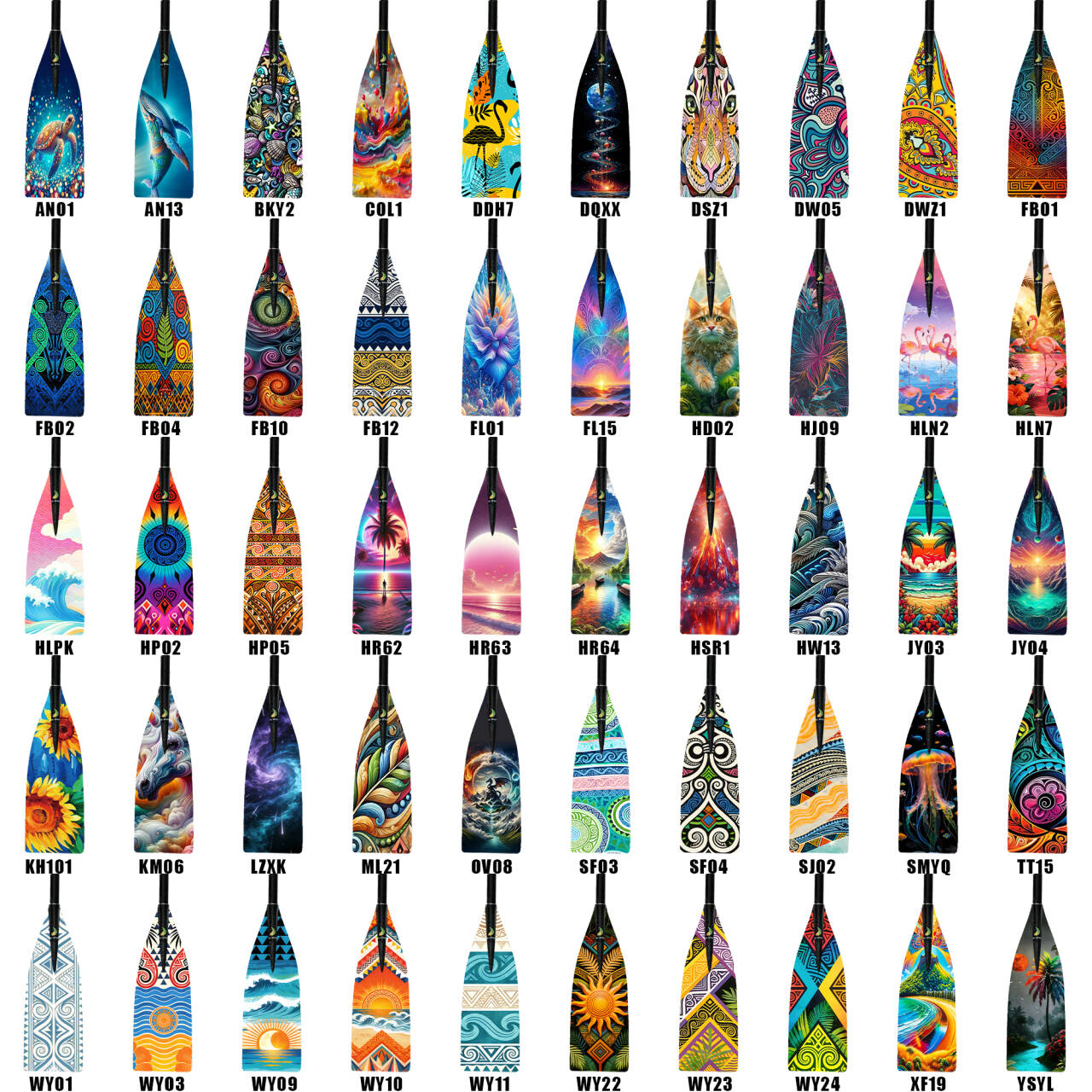 ZJ Lightweight Carbon SUP Paddle - 1-Piece, 2-Piece, or 3-Piece with Macon Blade (matte finished)