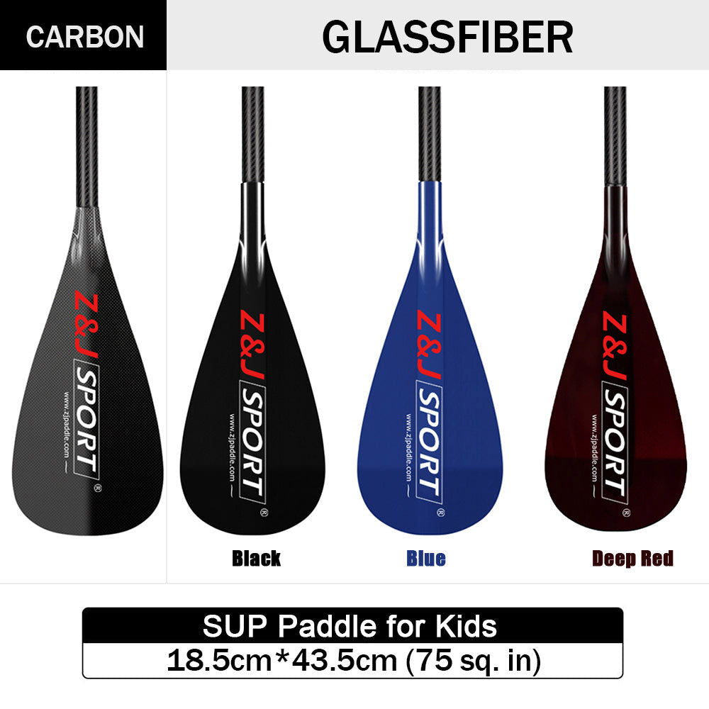 ZJ Ajustável SUP Paddle Para Crianças Com Eixo Magro De Carbono Em OD 26mm