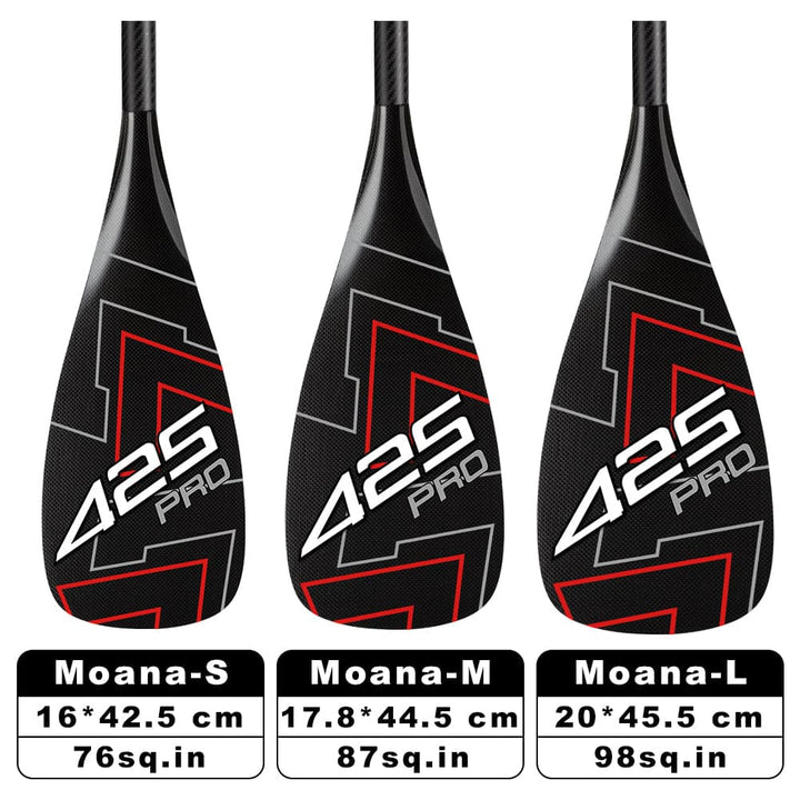 ZJ 425Pro Carbon SUP Paddle With MOANA Blade And High Modulus Carbon Tapered Shaft In Lightweight((unassembled))