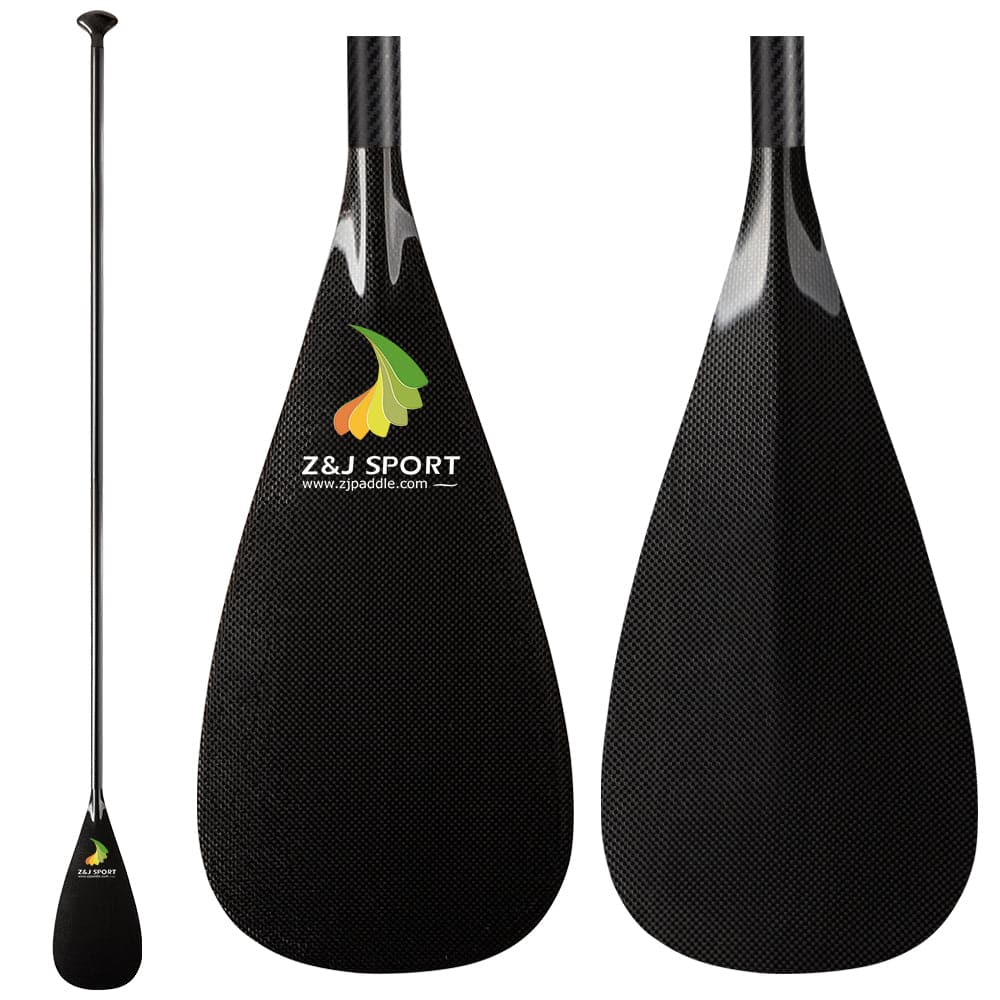 Pás SUP de 1 peça de fibra de carbono leve ZJ com eixo oval