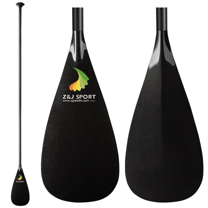 Pás SUP de 1 peça de fibra de carbono leve ZJ com eixo oval