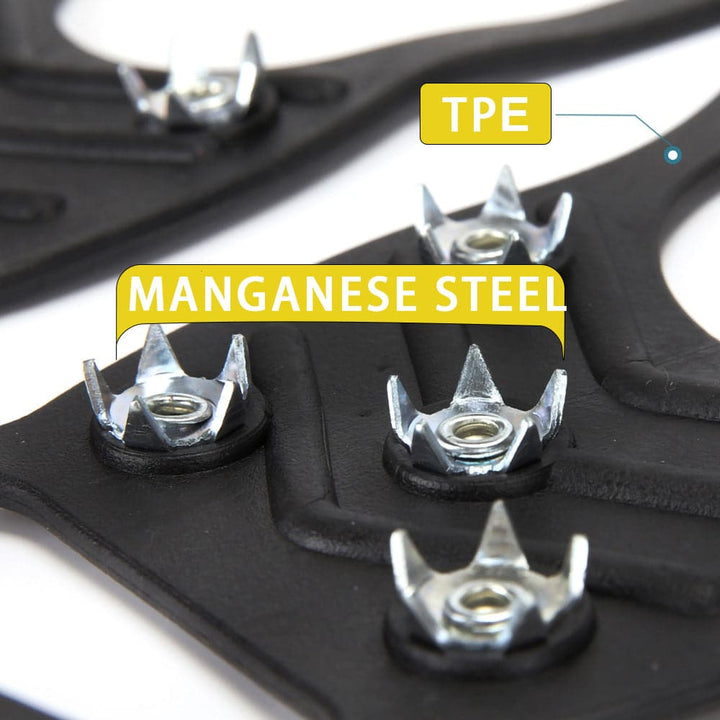 Z&J SPORT Crampons 8 Manganese Steel Anti-Slip Micro Spikes TPE Grip Pad (Only Valid When Ordering With Paddles)