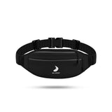 ZJ SPORT PU Leather Waterproof Double Pocket Waist Bag with Reflective Strap and Logo for Outdoor Activities