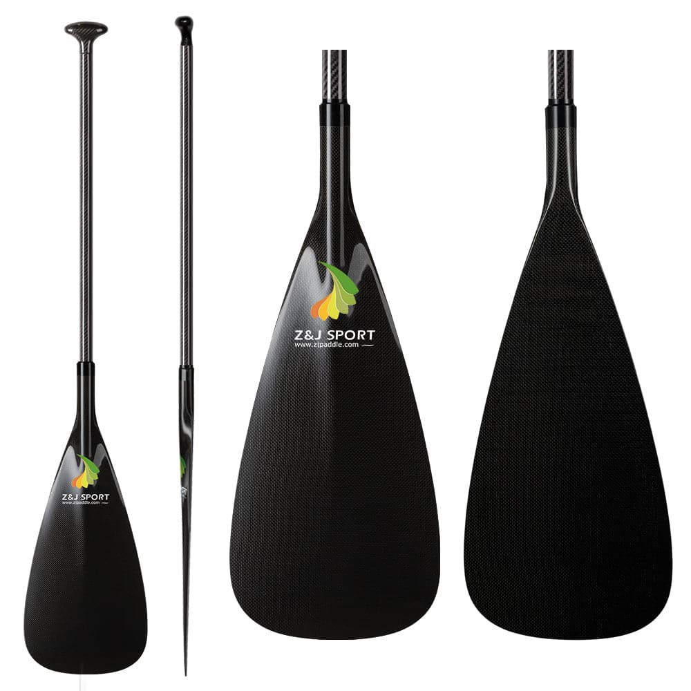 ZJ Full Carbon Outrigger Canoa Steering Paddle