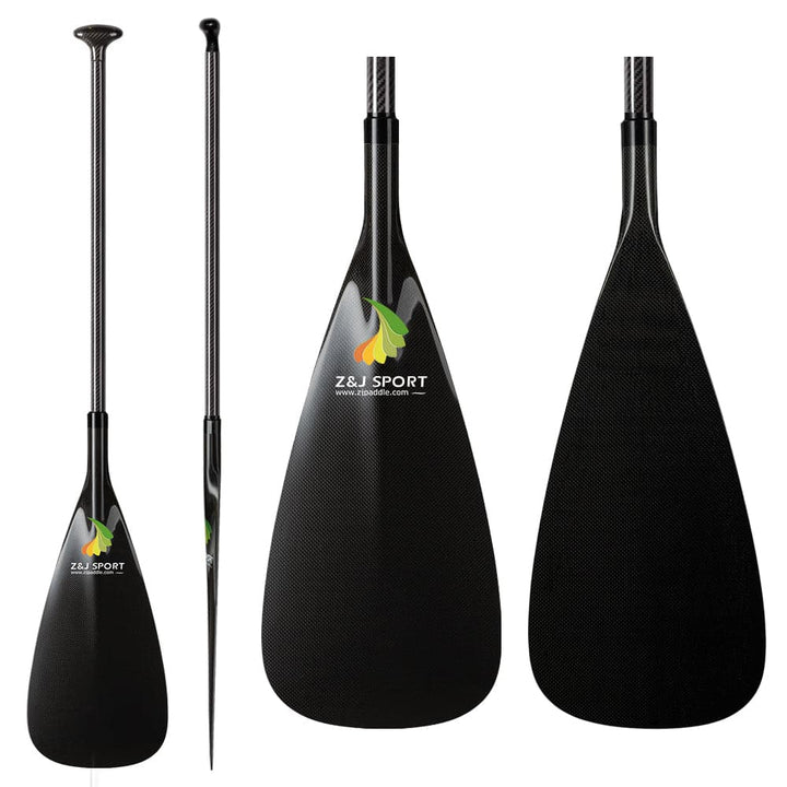 ZJ Full Carbon Outrigger Canoa Steering Paddle