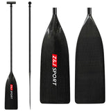 ZJ Full Carbon Fiber Flatwater Canoe Paddle (Unassembled)
