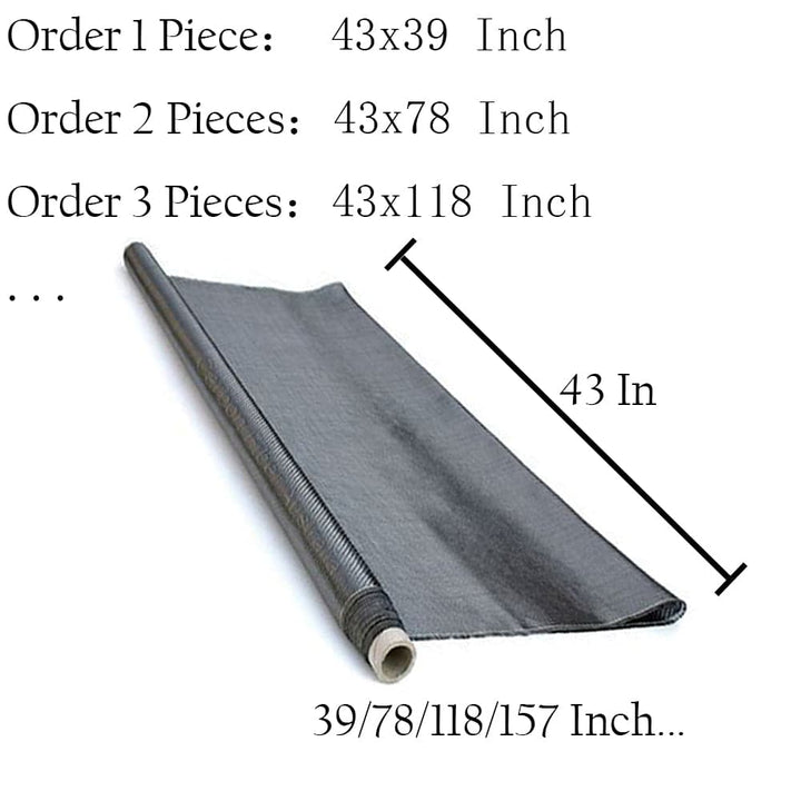 ZJ New Black 3K Carbon Fiber Fabric Pano Plain Weave 1m * 1.1m [Frete grátis]