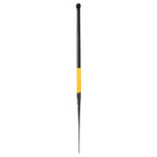 A vertically oriented black metronome design with a long, thin pointer and a small spherical top end features a yellow textured grip akin to the ZJ SPORT IDBF Approved Dragon Boat Paddle Dihedral Blade Anti Skid Grip (STORM).