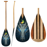 Paleta de canoa con estabilizador de madera completa ZJ