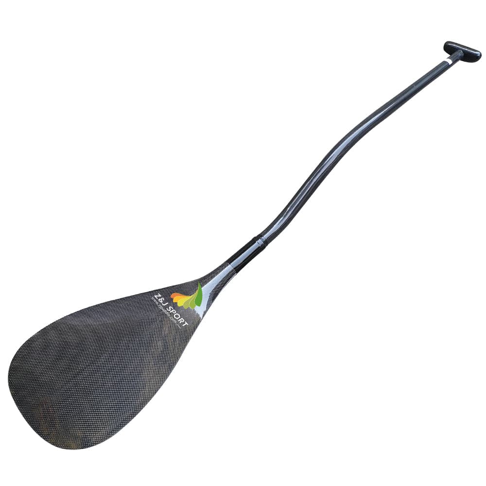ZJ Full Carbon Outrigger Canoe Paddle With Bottom Bent Shaft (FCOCP-BB)