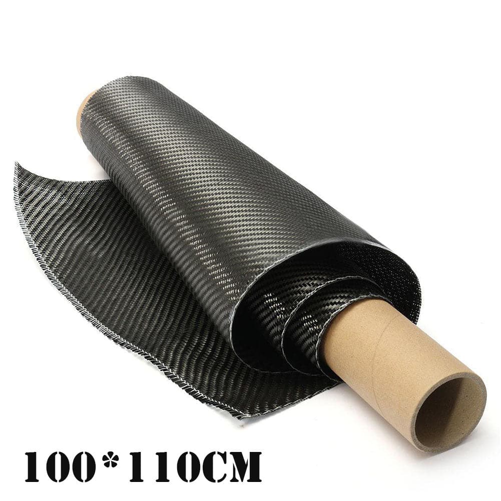 ZJ New Black 3K Tessuto in fibra di carbonio Panno ad armatura a tela 1 m * 1,1 m [Spedizione gratuita]