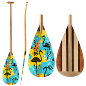 ZJ Full Wooden Outrigger Canoe Paddle