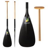 ZJ Hybrid Outrigger Canoe Steering Paddle With Anti Skid Grip