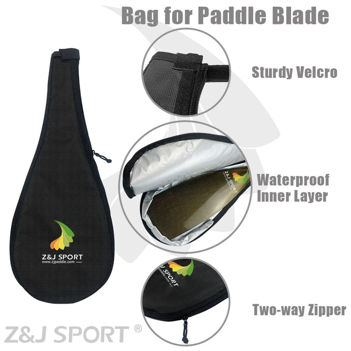 ZJ Black Bag Cover For SUP and Outrigger Canoe Paddle Blade (This Link Is Only Valid When Order A Paddle Together In 1 Order)