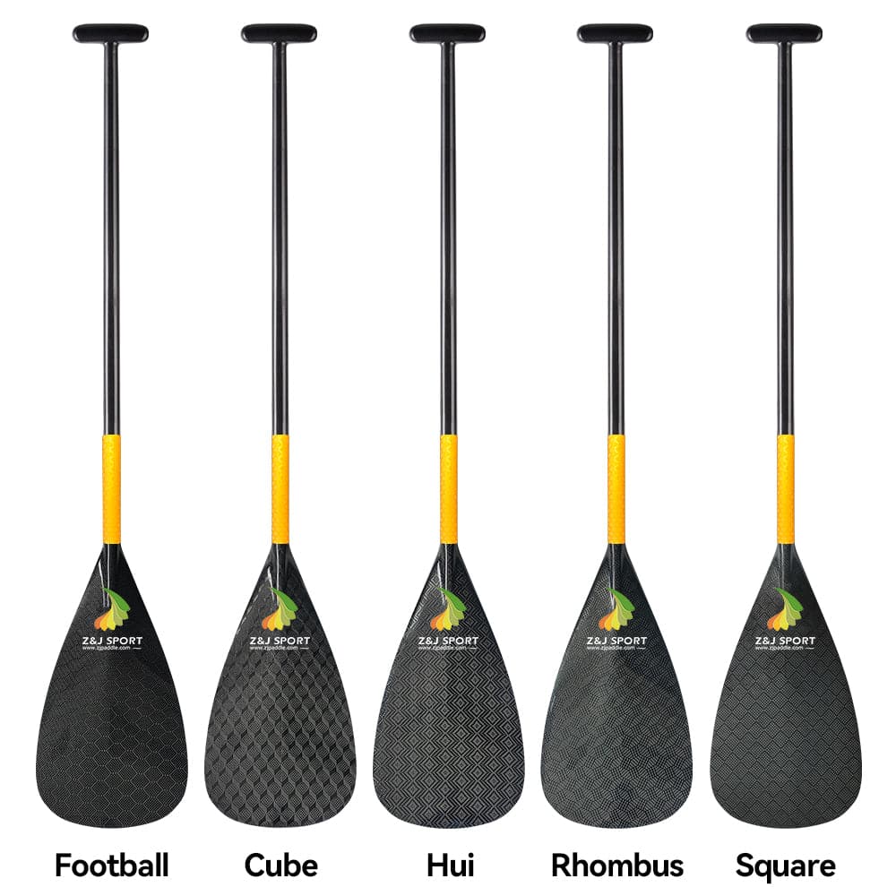 ZJ Remo de canoagem Outrigger Full Carbon com eixo dobrado superior (FCOCP-UB)