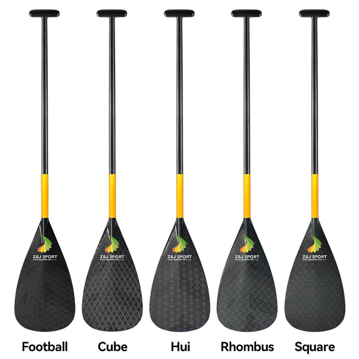ZJ Remo de canoagem Outrigger Full Carbon com eixo dobrado superior (FCOCP-UB)