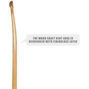 ZJ Durable Wooden Shaft For Outrigger Canoe Paddle (1 set/2 shafts)