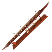 ZJ Handcrafted Wooden Rowing Boat Model Miniatures with Exquisite Gift Box