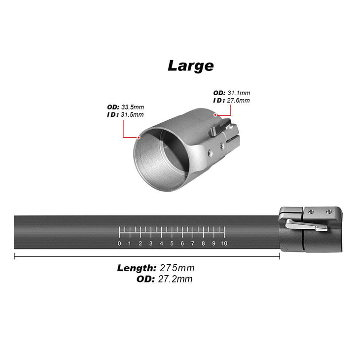 Virola de ajuste de abrazadera de aluminio ZJ con tubo interno de carbono para remo de aguas bravas [envío gratis]