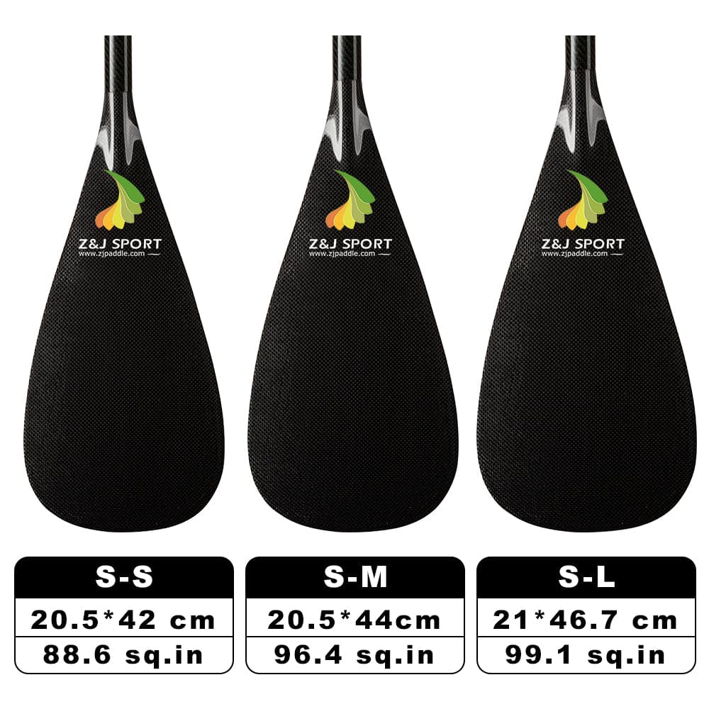 ZJ Lightweight Carbon Fiber 1-Piece SUP Paddle With Oval Shaft (25PCS)