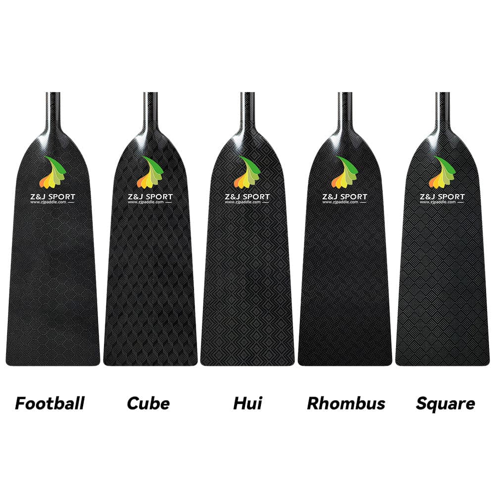 ZJ IDBF Approved Dragon Boat Paddle with Jacquard carbon/Kevlar