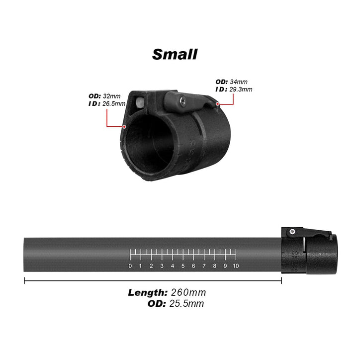 Virole de réglage de pince en plastique et en aluminium ZJ avec tube intérieur en carbone pour pagaie Seakayak [Livraison gratuite]
