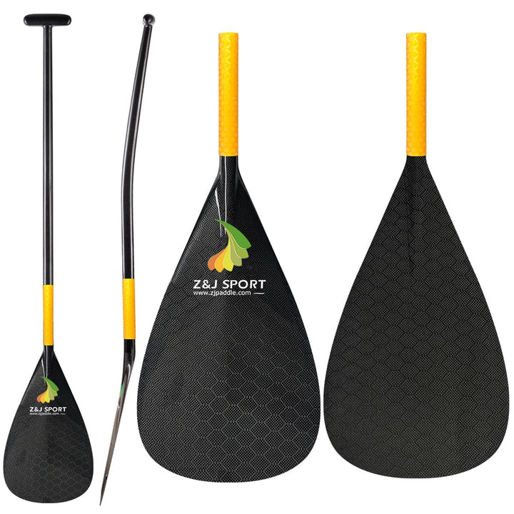 ZJ Remo de canoagem Outrigger Full Carbon com eixo dobrado superior (FCOCP-UB)