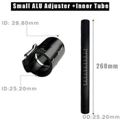 ZJ Plastic And Aluminum Clamp Adjuster Ferrule With Inner Carbon Tube For Kayak Paddle /Sea Kayak Paddle [Free Shipping]