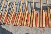 ZJ Full Wooden Outrigger Canoe Paddle
